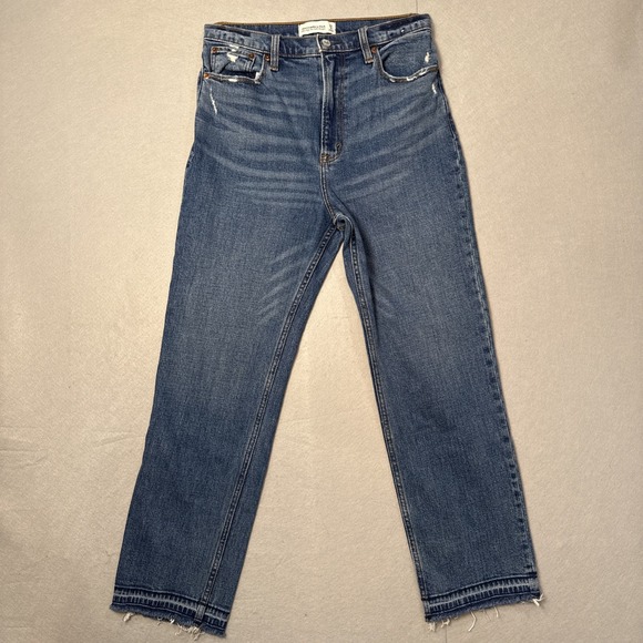 Abercrombie & Fitch Denim - Abercrombie & Fitch Ultra High Rise Ankle Straight Jeans Size 29/8R